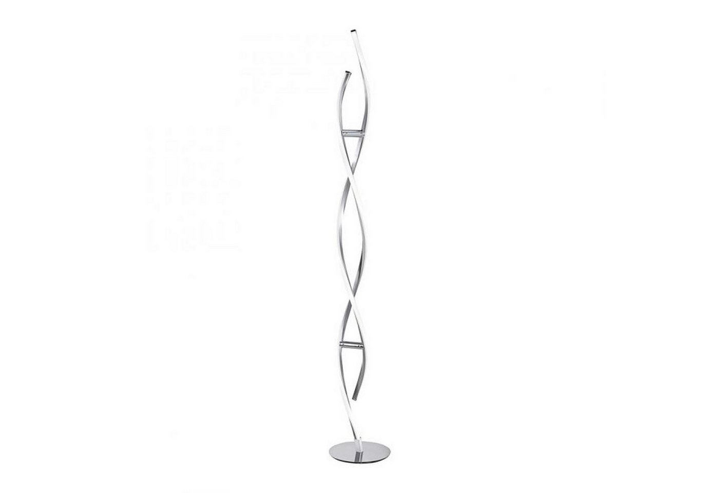 Licht-Erlebnisse Stehlampe AWOM, LED fest integriert, Warmweiß, LED mit Dimmer Metall 134 cm hoch Stahl warmweiß 3000 K 3128 lm Licht-Erlebnisse Stehlampe AWOM, LED fest integriert, Warmweiß, LED mit Dimmer Metall 134 cm hoch Stahl warmweiß 3000 K 3128 lm von Licht-Erlebnisse