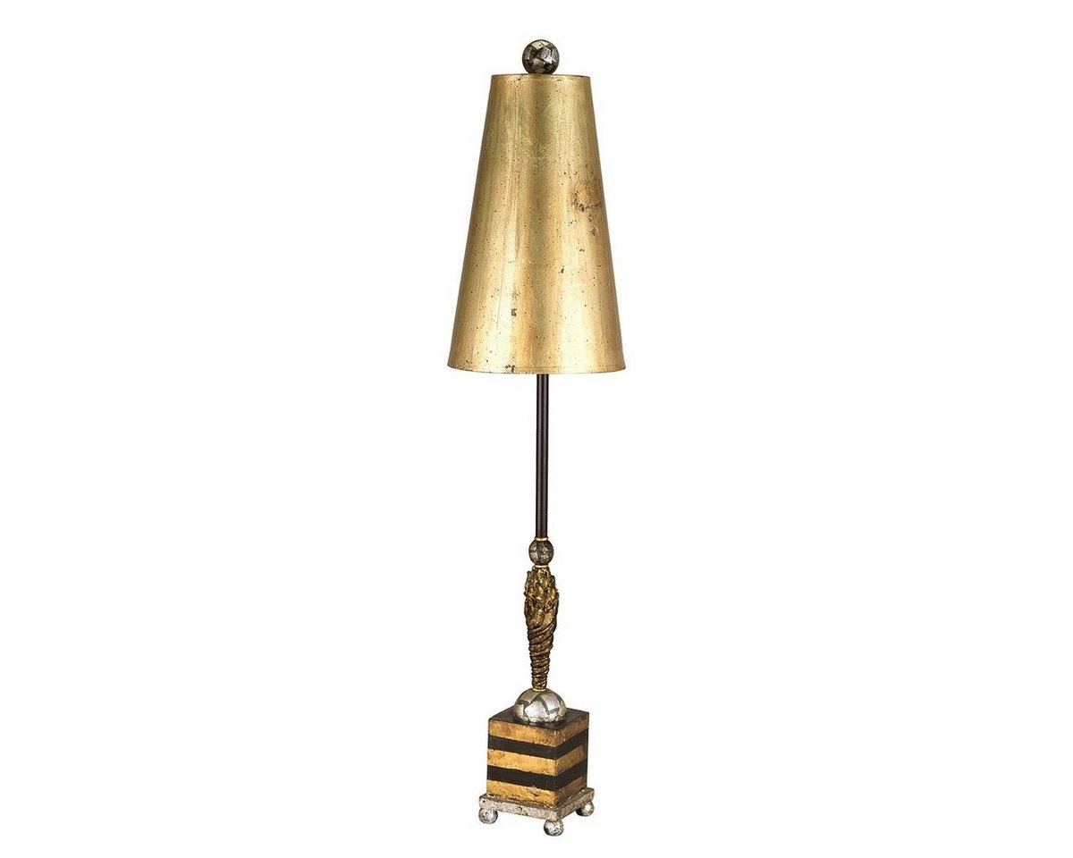 Licht-Erlebnisse Stehlampe CORALYN, ohne Leuchtmittel, Stehleuchte Wohnzimmer 102 cm E27 in Gold Modern Standleuchte von Licht-Erlebnisse