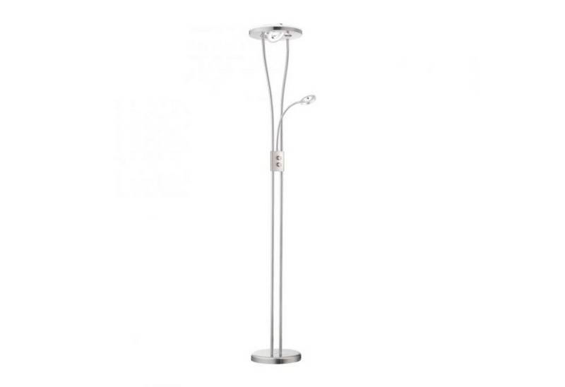 Licht-Erlebnisse Stehlampe ELVON, LED fest integriert, Warmweiß, LED mit Dimmer Metall 198 cm Stahl warmweiß 3000 K 400 lm Modern Licht-Erlebnisse Stehlampe ELVON, LED fest integriert, Warmweiß, LED mit Dimmer Metall 198 cm Stahl warmweiß 3000 K 400 lm Modern von Licht-Erlebnisse