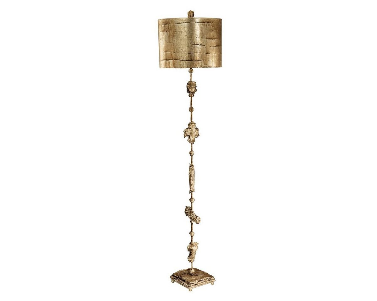 Licht-Erlebnisse Stehlampe GENEVOTE, ohne Leuchtmittel, Stehleuchte 170,2 cm Gold Metall E27 Standleuchte von Licht-Erlebnisse