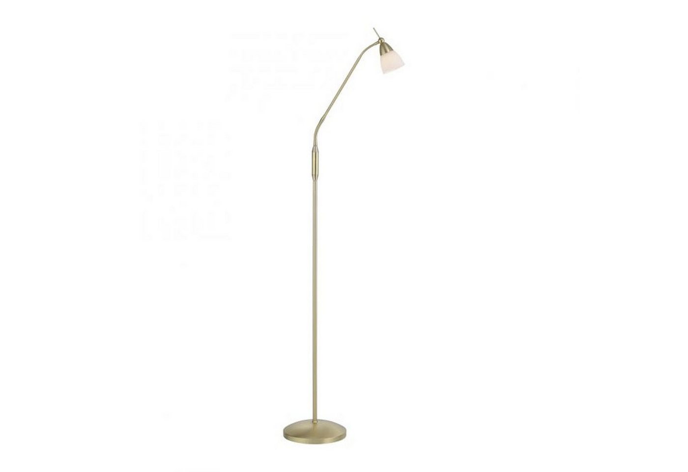 Licht-Erlebnisse Stehlampe IWWOS, Glas Metall Touch Schalter 163 cm in Messing Weiß G9 265 lm Klassisch Licht-Erlebnisse Stehlampe IWWOS, Glas Metall Touch Schalter 163 cm in Messing Weiß G9 265 lm Klassisch von Licht-Erlebnisse