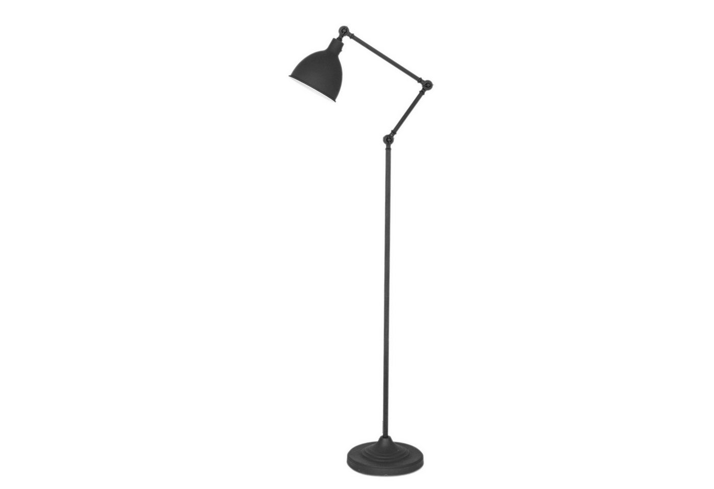 Licht-Erlebnisse Stehlampe JARLE, ohne Leuchtmittel, Metall 147 cm Schwarz E27 Retro Gelenkarm verstellbar schmale Licht-Erlebnisse Stehlampe JARLE, ohne Leuchtmittel, Metall 147 cm Schwarz E27 Retro Gelenkarm verstellbar schmale von Licht-Erlebnisse