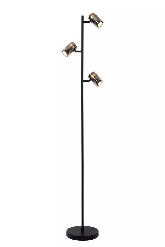 Licht-Erlebnisse Stehlampe KURON, ohne Leuchtmittel, Rauchglas Metall verstellbar 154 cm Schwarz Rauchgrau GU10 3-flammig Licht-Erlebnisse Stehlampe KURON, ohne Leuchtmittel, Rauchglas Metall verstellbar 154 cm Schwarz Rauchgrau GU10 3-flammig von Licht-Erlebnisse