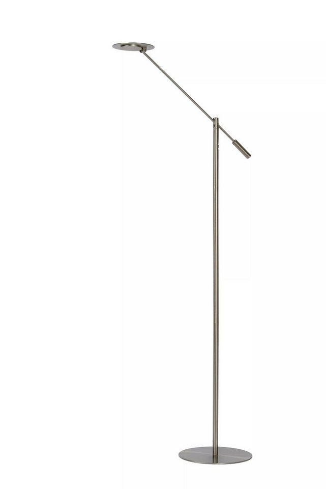 Licht-Erlebnisse Stehlampe LEKO, LED fest integriert, Warmweiß, LED Metall dimmbar 140 cm hoch Chrom 3000 K warmweißes Licht 640 lm Licht-Erlebnisse Stehlampe LEKO, LED fest integriert, Warmweiß, LED Metall dimmbar 140 cm hoch Chrom 3000 K warmweißes Licht 640 lm von Licht-Erlebnisse