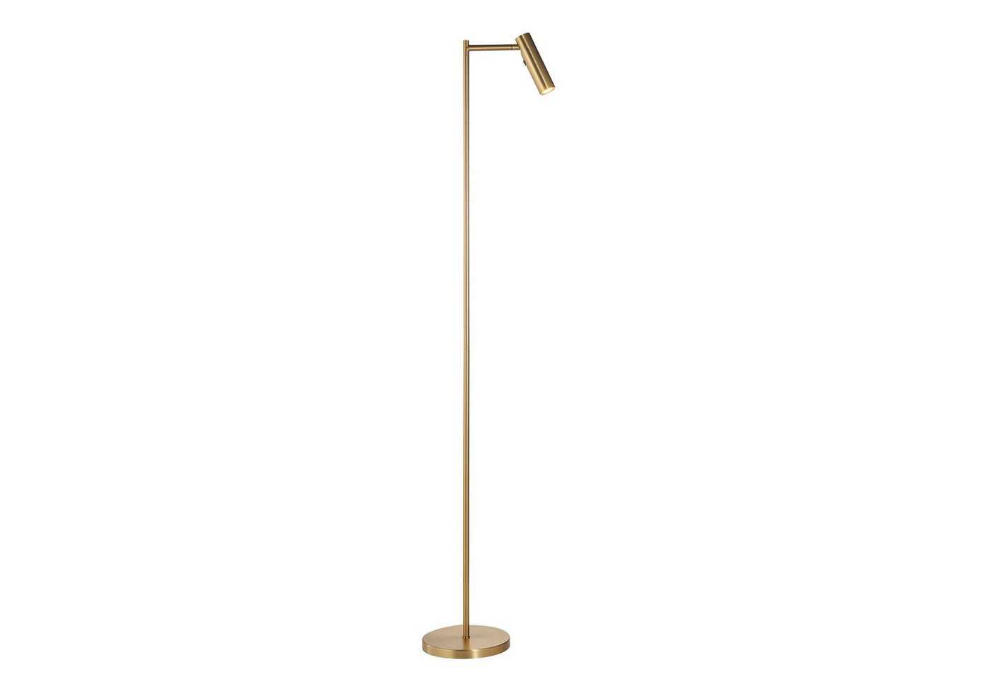 Licht-Erlebnisse Stehlampe LUTON, LED, Warmweiß, Metall IP21 verstellbar 125 cm hoch in Messing 220 lm Modern Licht-Erlebnisse Stehlampe LUTON, LED, Warmweiß, Metall IP21 verstellbar 125 cm hoch in Messing 220 lm Modern von Licht-Erlebnisse