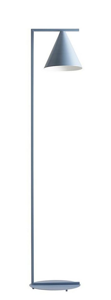 Licht-Erlebnisse Stehlampe TARRALONA, ohne Leuchtmittel, Metall 165 cm Blau E27 von Licht-Erlebnisse