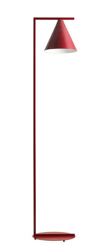 Licht-Erlebnisse Stehlampe TARRALONA, ohne Leuchtmittel, Metall 165 cm Rot E27 von Licht-Erlebnisse