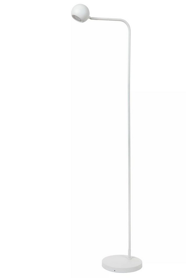 Licht-Erlebnisse Stehlampe ZIMI, LED fest integriert, Warmweiß, LED dimmbar Metall 138 cm hoch Weiß 2700 K warmweiß 45-240 lm Licht-Erlebnisse Stehlampe ZIMI, LED fest integriert, Warmweiß, LED dimmbar Metall 138 cm hoch Weiß 2700 K warmweiß 45-240 lm von Licht-Erlebnisse