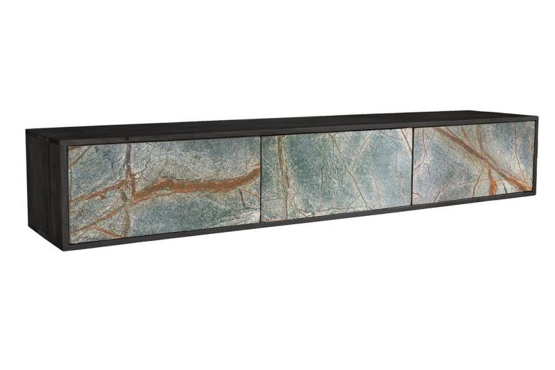 Licht-Erlebnisse TV-Board CORVO, hängend echtes Steinfurnier Akazienholz 160 cm Unikat von Licht-Erlebnisse