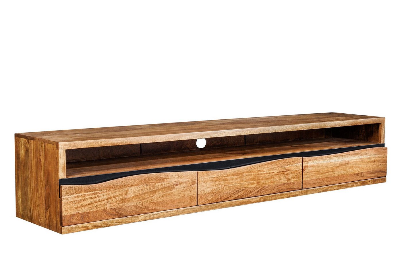 Licht-Erlebnisse TV-Board FORTU, hängend Akazienholz 160 cm 3 Schubladen Baumkante Licht-Erlebnisse TV-Board FORTU, hängend Akazienholz 160 cm 3 Schubladen Baumkante von Licht-Erlebnisse