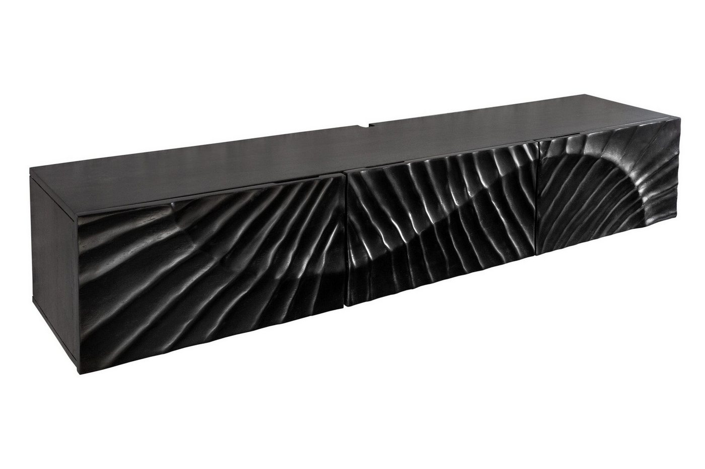 Licht-Erlebnisse TV-Board LORIEN, Schwarz 160 cm Mangoholz Handarbeit hängend Licht-Erlebnisse TV-Board LORIEN, Schwarz 160 cm Mangoholz Handarbeit hängend von Licht-Erlebnisse