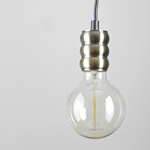 Licht-Erlebnisse Verstellbare Hängeleuchte in Bronze Industrie Design E27 Pendelleuchte Esstisch Küche Wohnzimmer von Licht-Erlebnisse