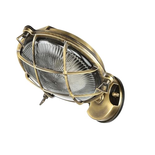 Licht-Erlebnisse Wand Außenleuchte aus Echt-Messing Antik Qualitäts EU-Produkt IP64 E27 rostfrei Schiffslampe Außenlampe Wandleuchte Garten Terrasse Licht-Erlebnisse Wand Außenleuchte aus Echt-Messing Antik Qualitäts EU-Produkt IP64 E27 rostfrei Schiffslampe Außenlampe Wandleuchte Garten Terrasse von Licht-Erlebnisse