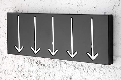 Licht-Erlebnisse Wandgarderobe mit 5 Haken Pfeile ausklappbar Push Funktion aus Metall für Flur und Eingangsbereich 45 x 20 cm Schwarz Weiß Kleiderhaken Licht-Erlebnisse Wandgarderobe mit 5 Haken Pfeile ausklappbar Push Funktion aus Metall für Flur und Eingangsbereich 45 x 20 cm Schwarz Weiß Kleiderhaken von Licht-Erlebnisse