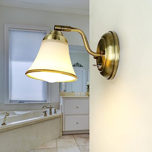Licht-Erlebnisse Wandleuchte Bad verstellbar mit Kippschalter, Spiegelleuchte, Jugendstil, schwenkbar, Bronze, blendarm, Glas, E14, Badezimmerleuchte, Wandlampe Spiegel Licht-Erlebnisse Wandleuchte Bad verstellbar mit Kippschalter, Spiegelleuchte, Jugendstil, schwenkbar, Bronze, blendarm, Glas, E14, Badezimmerleuchte, Wandlampe Spiegel von Licht-Erlebnisse