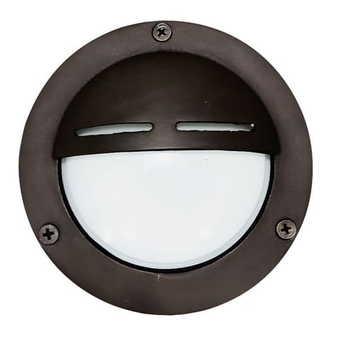 Wandlampe Maritim Ø 14 cm rund G9 Schwarz Antik aus Messing Glas rostfrei IP64 Außenleuchte Terrasse Treppenbeleuchtung Schiffslampe von Licht-Erlebnisse