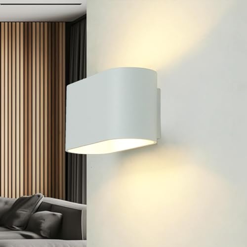 Up Down Wandleuchte Aluminium Weiß Schlafzimmer Wohnzimmer B: 16 cm G9 bis 35 W klein Moderne Wandlampe Flur Treppe AUSTON Up Down Wandleuchte Aluminium Weiß Schlafzimmer Wohnzimmer B: 16 cm G9 bis 35 W klein Moderne Wandlampe Flur Treppe AUSTON von Licht-Erlebnisse