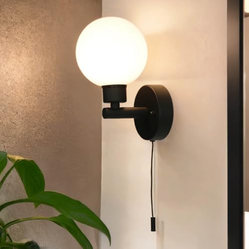 Licht-Erlebnisse Wandlampe mit Schalter Kugelschirm B: 10 cm klein Schwarz Weiß IP44 G9 Glas Metall Modern Wandleuchte Badezimmerleuchte Spiegel Bad Licht-Erlebnisse Wandlampe mit Schalter Kugelschirm B: 10 cm klein Schwarz Weiß IP44 G9 Glas Metall Modern Wandleuchte Badezimmerleuchte Spiegel Bad von Licht-Erlebnisse