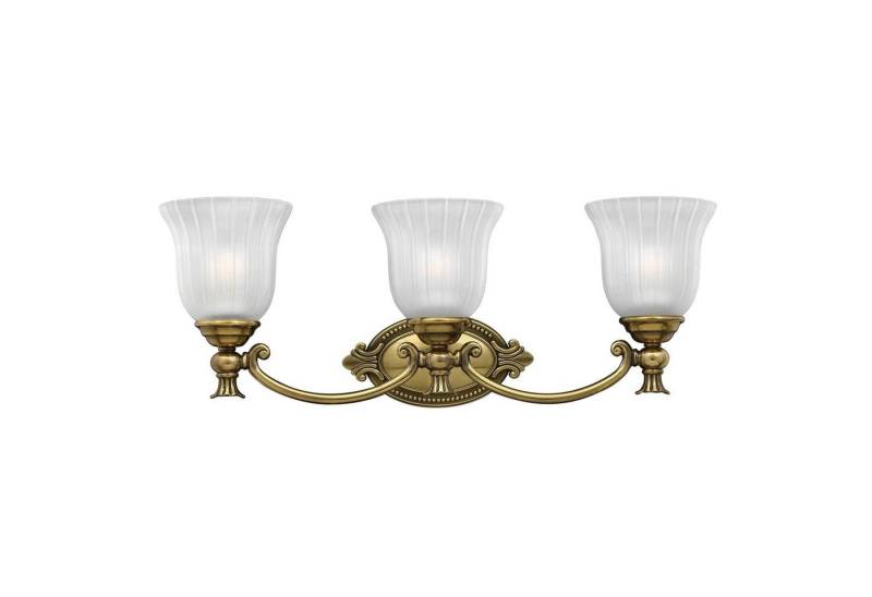 Licht-Erlebnisse Wandleuchte EDELINA, LED fest integriert, Warmweiß, Wandlampe Bad Badezimmer IP44 Weiß Messing G9 3000 K 320 lm Glas Licht-Erlebnisse Wandleuchte EDELINA, LED fest integriert, Warmweiß, Wandlampe Bad Badezimmer IP44 Weiß Messing G9 3000 K 320 lm Glas von Licht-Erlebnisse