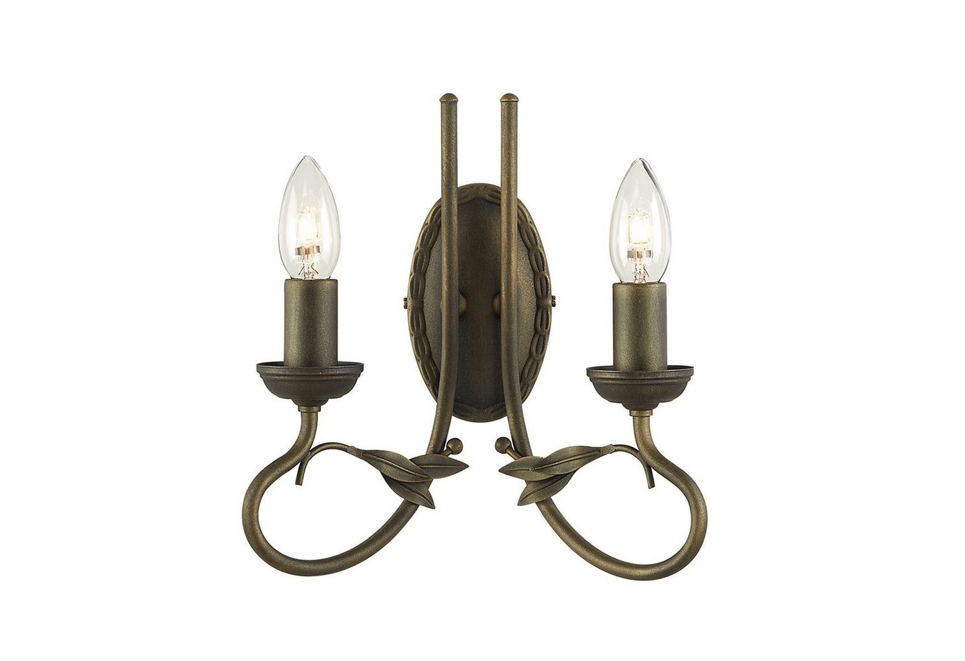 Licht-Erlebnisse Wandleuchte GOTICA 6, ohne Leuchtmittel, Wandlampe E14 Metall Rustikal Beleuchtung von Licht-Erlebnisse
