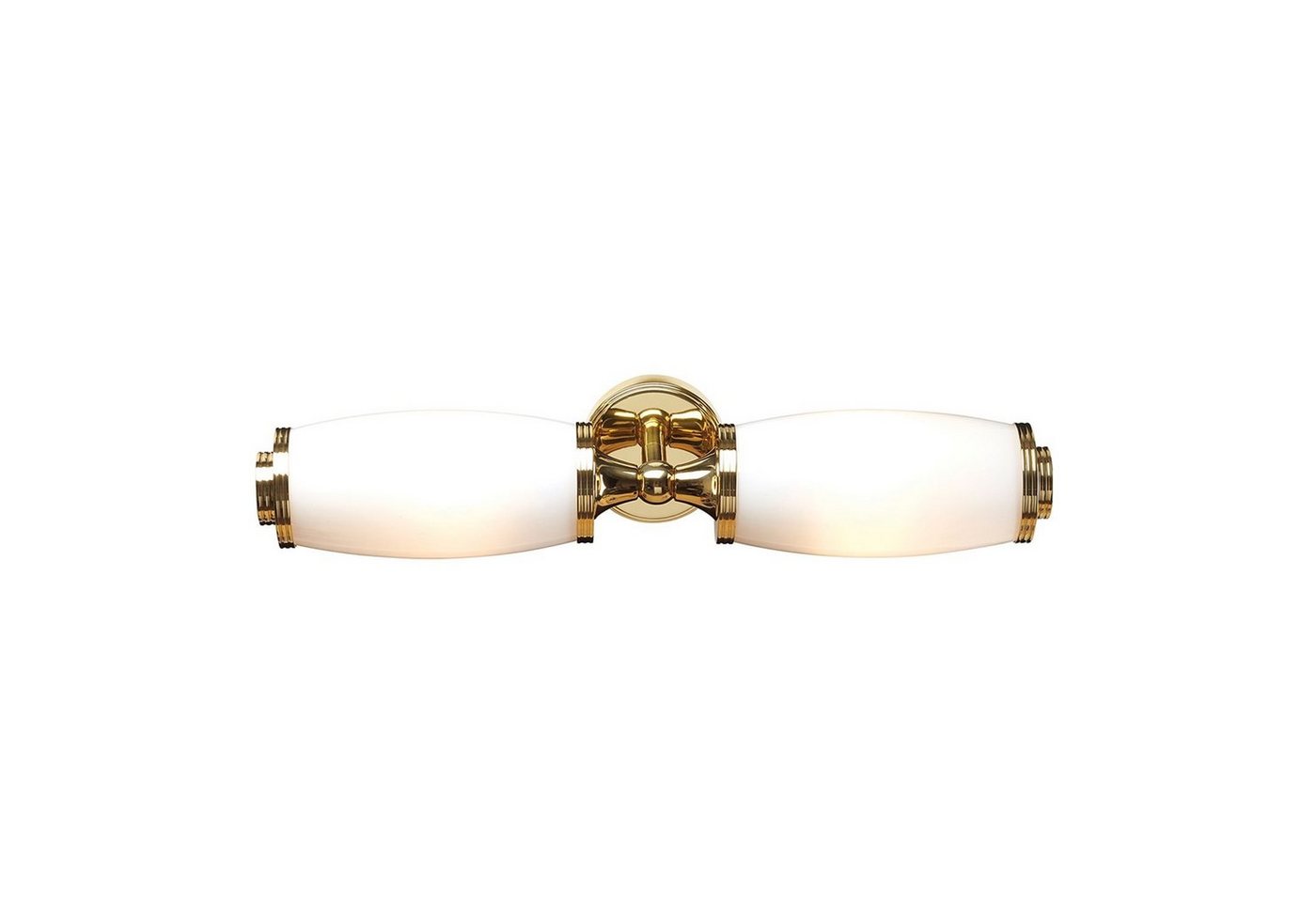 Licht-Erlebnisse Wandleuchte HABANO, Warmweiß, Wandlampe IP44 Weiß G9 3000 K 640 lm Glas Messing Jugendstil Licht-Erlebnisse Wandleuchte HABANO, Warmweiß, Wandlampe IP44 Weiß G9 3000 K 640 lm Glas Messing Jugendstil von Licht-Erlebnisse