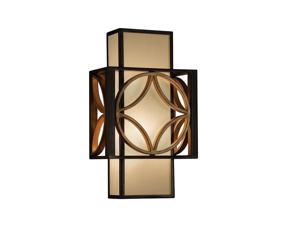 Licht-Erlebnisse Wandleuchte JENNIBEL, ohne Leuchtmittel, Wandlampe Stoff Eisen in Bronze Creme E27 Ø 20,3 cm Vintage Licht-Erlebnisse Wandleuchte JENNIBEL, ohne Leuchtmittel, Wandlampe Stoff Eisen in Bronze Creme E27 Ø 20,3 cm Vintage von Licht-Erlebnisse