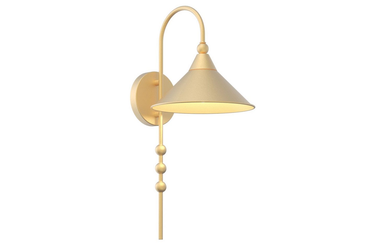 Licht-Erlebnisse Wandleuchte JORUND, ohne Leuchtmittel, Metall E27 50 cm hoch in Gold Loft Design Licht-Erlebnisse Wandleuchte JORUND, ohne Leuchtmittel, Metall E27 50 cm hoch in Gold Loft Design von Licht-Erlebnisse