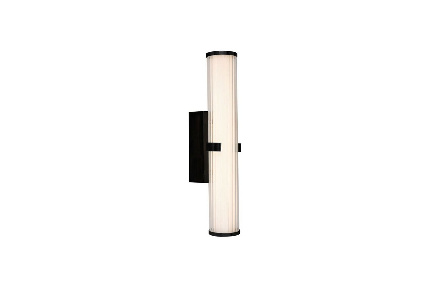 Licht-Erlebnisse Wandleuchte KIERA, LED, Warmweiß, LED IP44 mit Dimmer Schwarz Klar/Transparent Glas Metall 3000 K Licht-Erlebnisse Wandleuchte KIERA, LED, Warmweiß, LED IP44 mit Dimmer Schwarz Klar/Transparent Glas Metall 3000 K von Licht-Erlebnisse