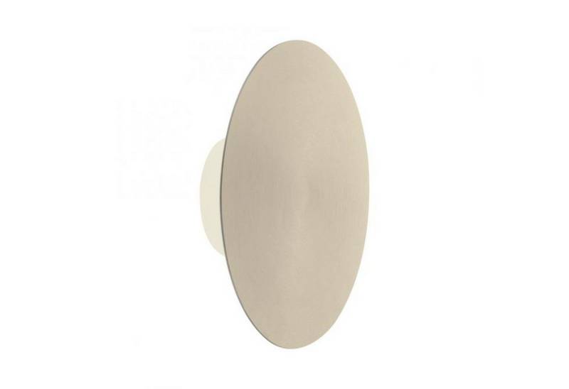 Licht-Erlebnisse Wandleuchte KILFORT, LED fest integriert, LED Metall mit Dimmer 125 lm Schalter in Messing rund Modern von Licht-Erlebnisse