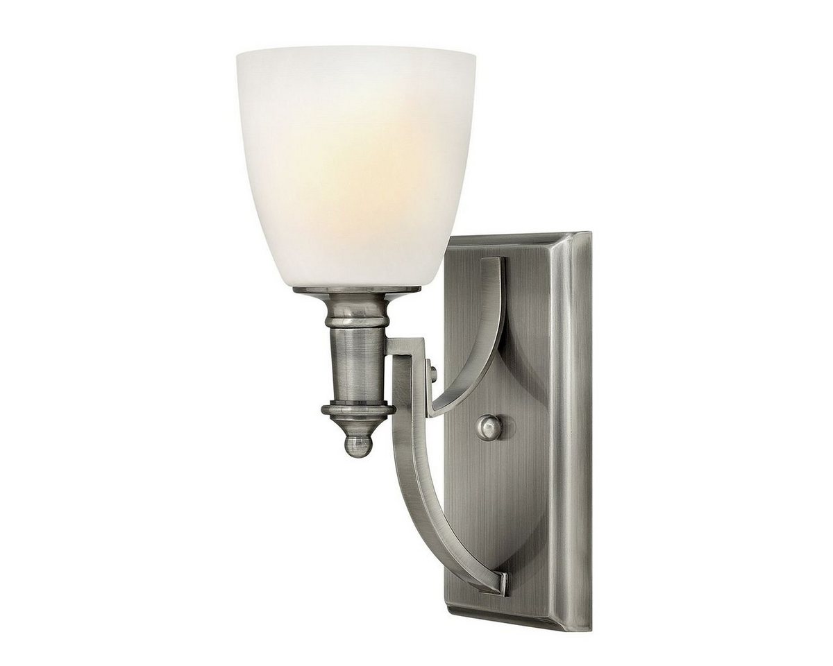 Licht-Erlebnisse Wandleuchte LESLANE, ohne Leuchtmittel, Wandlampe Jugendstil Metall Glas in Nickel Weiß E27 Badezimmer Flur Licht-Erlebnisse Wandleuchte LESLANE, ohne Leuchtmittel, Wandlampe Jugendstil Metall Glas in Nickel Weiß E27 Badezimmer Flur von Licht-Erlebnisse