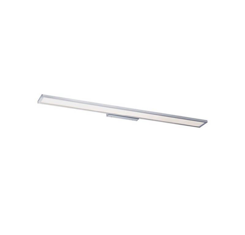Licht-Erlebnisse Wandleuchte MAIBLE, LED fest integriert, Neutralweiß, LED Wandspot Bad Metall in Chrom Schirm blendarm IP44 von Licht-Erlebnisse
