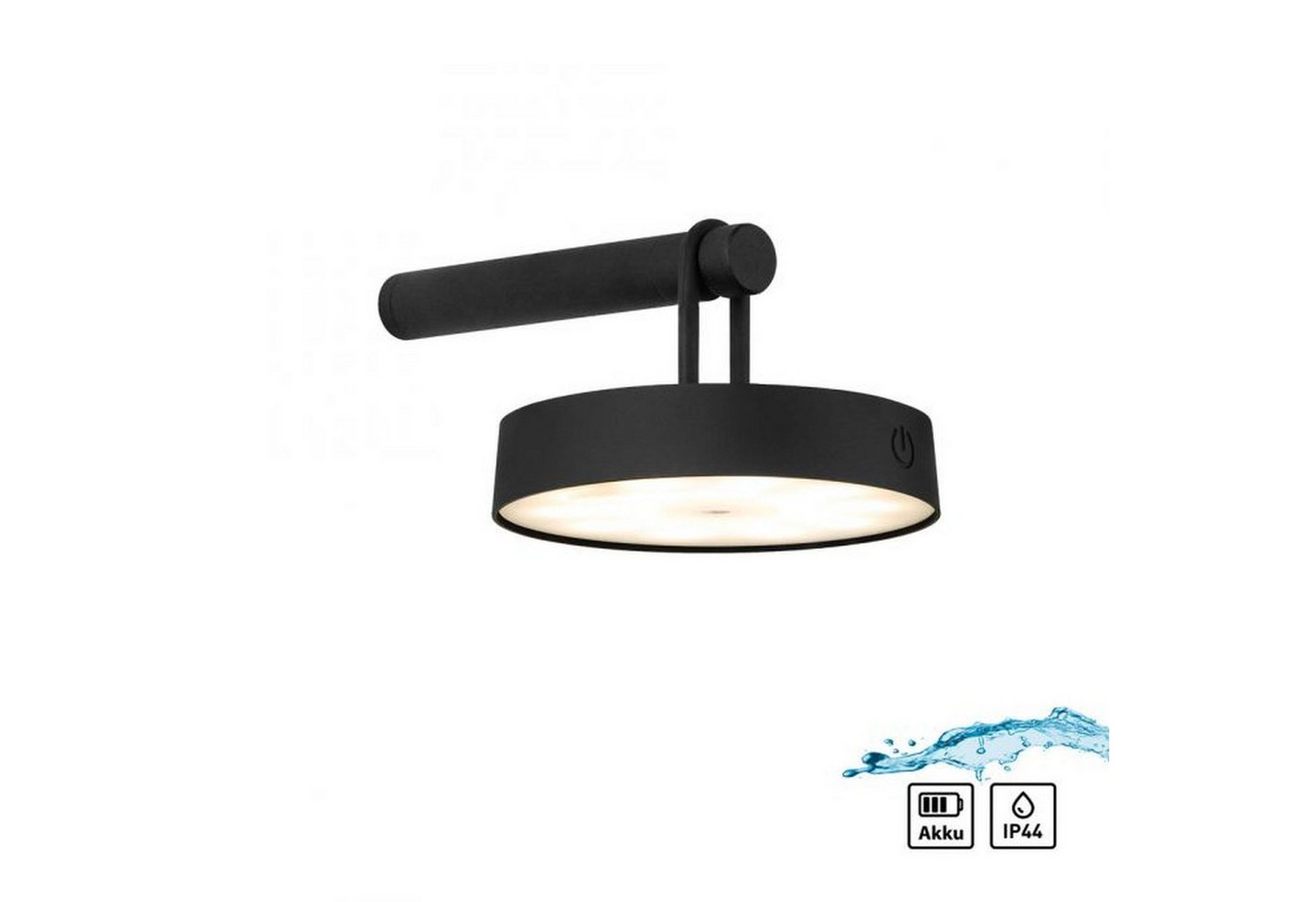Licht-Erlebnisse Wandleuchte OSWYN, LED fest integriert, Warmweiß, LED Dimmer Touch Funktion IP44 12,8 cm breit mit Schalter Schwarz Licht-Erlebnisse Wandleuchte OSWYN, LED fest integriert, Warmweiß, LED Dimmer Touch Funktion IP44 12,8 cm breit mit Schalter Schwarz von Licht-Erlebnisse