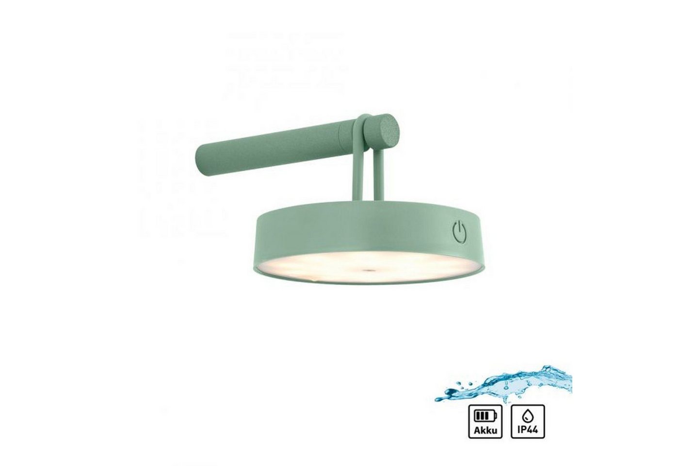 Licht-Erlebnisse Wandleuchte OSWYN, LED fest integriert, Warmweiß, LED Dimmer Touch Funktion mit Schalter 12,8 cm breit IP44 Grün 130 lm Licht-Erlebnisse Wandleuchte OSWYN, LED fest integriert, Warmweiß, LED Dimmer Touch Funktion mit Schalter 12,8 cm breit IP44 Grün 130 lm von Licht-Erlebnisse