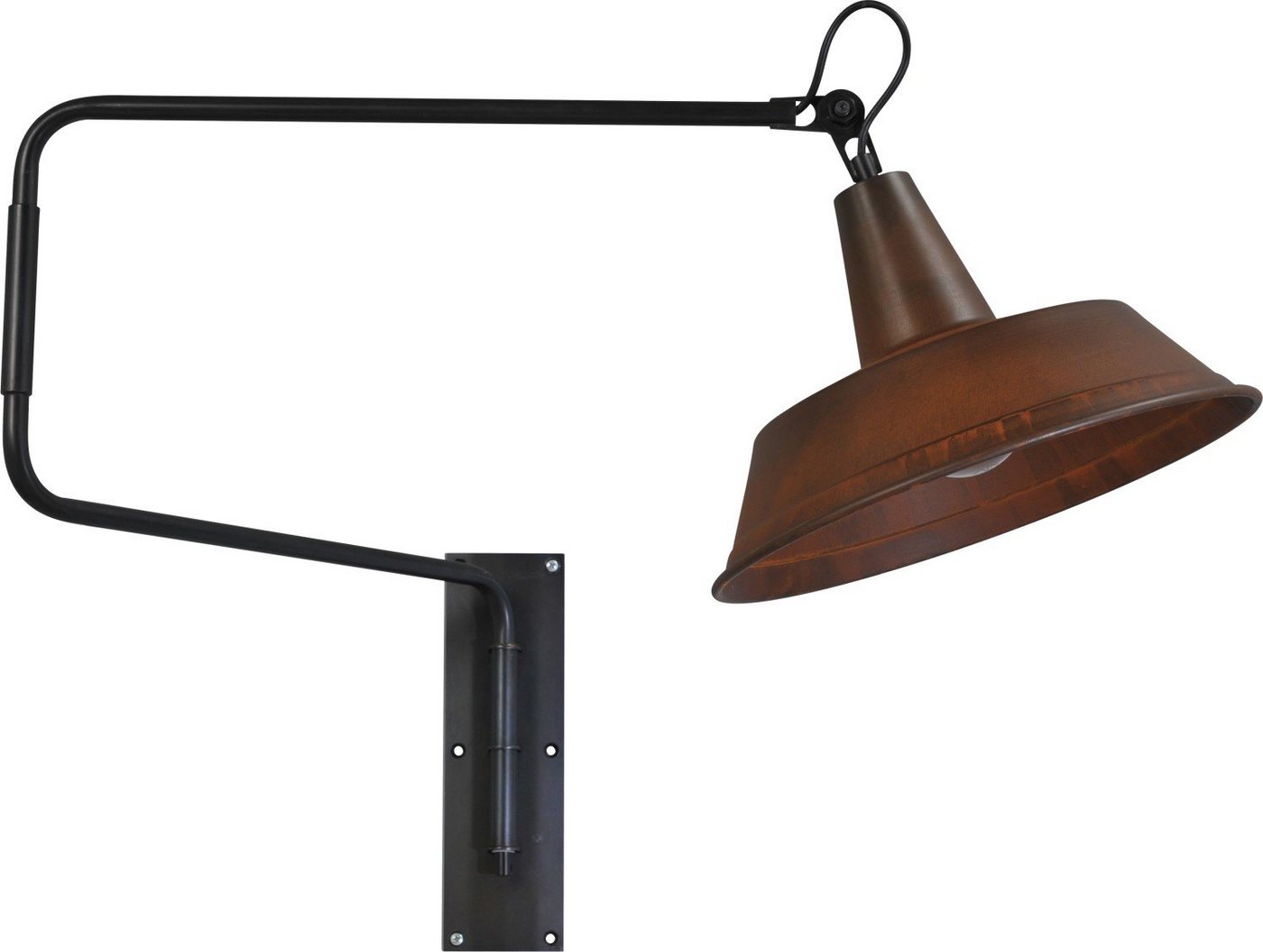 Licht-Erlebnisse Wandleuchte PRATO, ohne Leuchtmittel, Wandlampe verstellbar Metall in Schwarz Braun drehbarer Arm Licht-Erlebnisse Wandleuchte PRATO, ohne Leuchtmittel, Wandlampe verstellbar Metall in Schwarz Braun drehbarer Arm von Licht-Erlebnisse