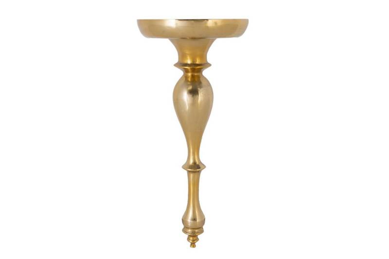 Licht-Erlebnisse Wandregal EDREN, Metall Gold H: 80 cm Handarbeit Barock Design schwebend von Licht-Erlebnisse