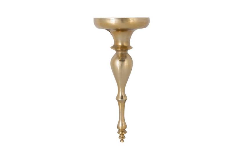 Licht-Erlebnisse Wandregal EDREN, Metall in Gold 60 cm hoch Handarbeit Barock Wand Konsole Schweberegal von Licht-Erlebnisse