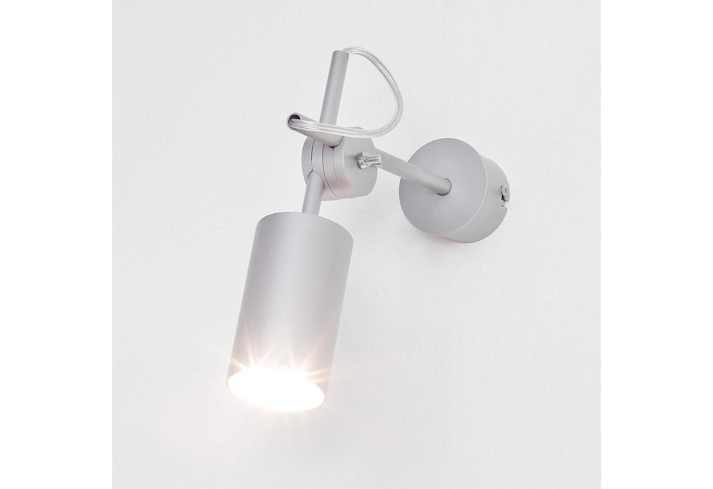 Licht-Erlebnisse Wandstrahler EYE, ohne Leuchtmittel, Wandlampe Spot Spot Silber retro Down Wohnzimmer Lampe Licht-Erlebnisse Wandstrahler EYE, ohne Leuchtmittel, Wandlampe Spot Spot Silber retro Down Wohnzimmer Lampe von Licht-Erlebnisse