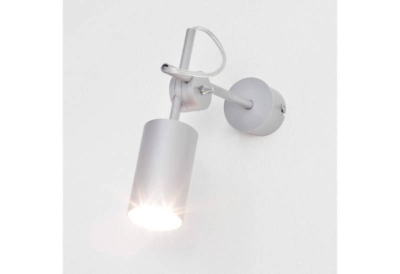 Licht-Erlebnisse Wandstrahler EYE, ohne Leuchtmittel, Wandlampe Spot Spot Silber retro Down Wohnzimmer Lampe von Licht-Erlebnisse
