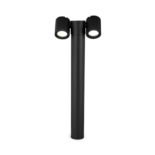 Licht-Erlebnisse Wegeleuchte außen Aluminium H: 55 cm GU10 IP54 verstellbare Schirme Schwarz 2-flammig Modern Außenleuchte Stehlampe Outdoor Lampe Licht-Erlebnisse Wegeleuchte außen Aluminium H: 55 cm GU10 IP54 verstellbare Schirme Schwarz 2-flammig Modern Außenleuchte Stehlampe Outdoor Lampe von Licht-Erlebnisse