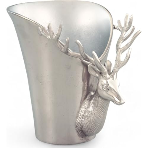 Licht-Erlebnisse Weinkühler Dekorativ 28 x 24 x 30,5 cm Hirsch Designaus Aluminium in Silber Landhaus Sektkühler Flaschenkühler Licht-Erlebnisse Weinkühler Dekorativ 28 x 24 x 30,5 cm Hirsch Designaus Aluminium in Silber Landhaus Sektkühler Flaschenkühler von Licht-Erlebnisse
