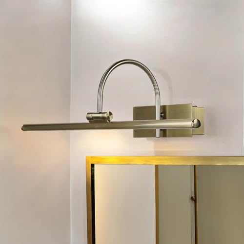 XL LED Bilderleuchte aus Metall in Messing-antik B:45cm schwenkbar klassisch Spiegelleuchte für Flur Bad Wohnzimmer Schlafzimmer Wandlampe Bilderlampe XL LED Bilderleuchte aus Metall in Messing-antik B:45cm schwenkbar klassisch Spiegelleuchte für Flur Bad Wohnzimmer Schlafzimmer Wandlampe Bilderlampe von Licht-Erlebnisse