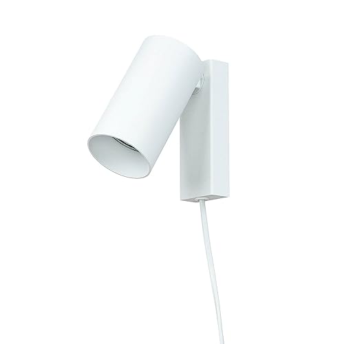 Licht-Erlebnisse Wandleuchte Innen mit Kabel, Weiß, Metall, Wandlampe schwenkbar, Leselampe Wand, GU10, mit Schalter, Wohnzimmer, Schlafzimmer, Flur, Spot, Strahler Licht-Erlebnisse Wandleuchte Innen mit Kabel, Weiß, Metall, Wandlampe schwenkbar, Leselampe Wand, GU10, mit Schalter, Wohnzimmer, Schlafzimmer, Flur, Spot, Strahler von Licht-Erlebnisse