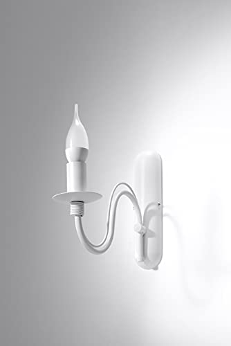 Licht-Erlebnisse Nostalgische Wandleuchte (Rustikal, Weiß) Landhauslampe Innenlampe Flurlampe Dekolampe Wandlampe von Licht-Erlebnisse