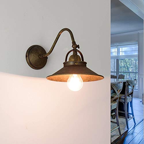 Wandleuchte Messing in Bronze Antik Wohnzimmer Flur Schlafzimmer H:20,5 cm E27 schwenkbar Rustikale Premium Wandlampe Esszimmer Wandleuchte Messing in Bronze Antik Wohnzimmer Flur Schlafzimmer H:20,5 cm E27 schwenkbar Rustikale Premium Wandlampe Esszimmer von Licht-Erlebnisse