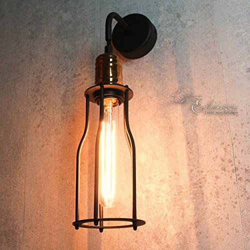 Wandleuchte Vintage Industrie Design Schwarz Kupfer E27 Steam Punk Leuchte Loft Lampe Wohnzimmer von Licht-Erlebnisse