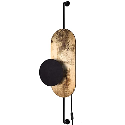 Wandleuchte mit Schalter APDAILA Metall Holz indirektes Licht G9 Moderne Wandlampe Schlafzimmer von Licht-Erlebnisse