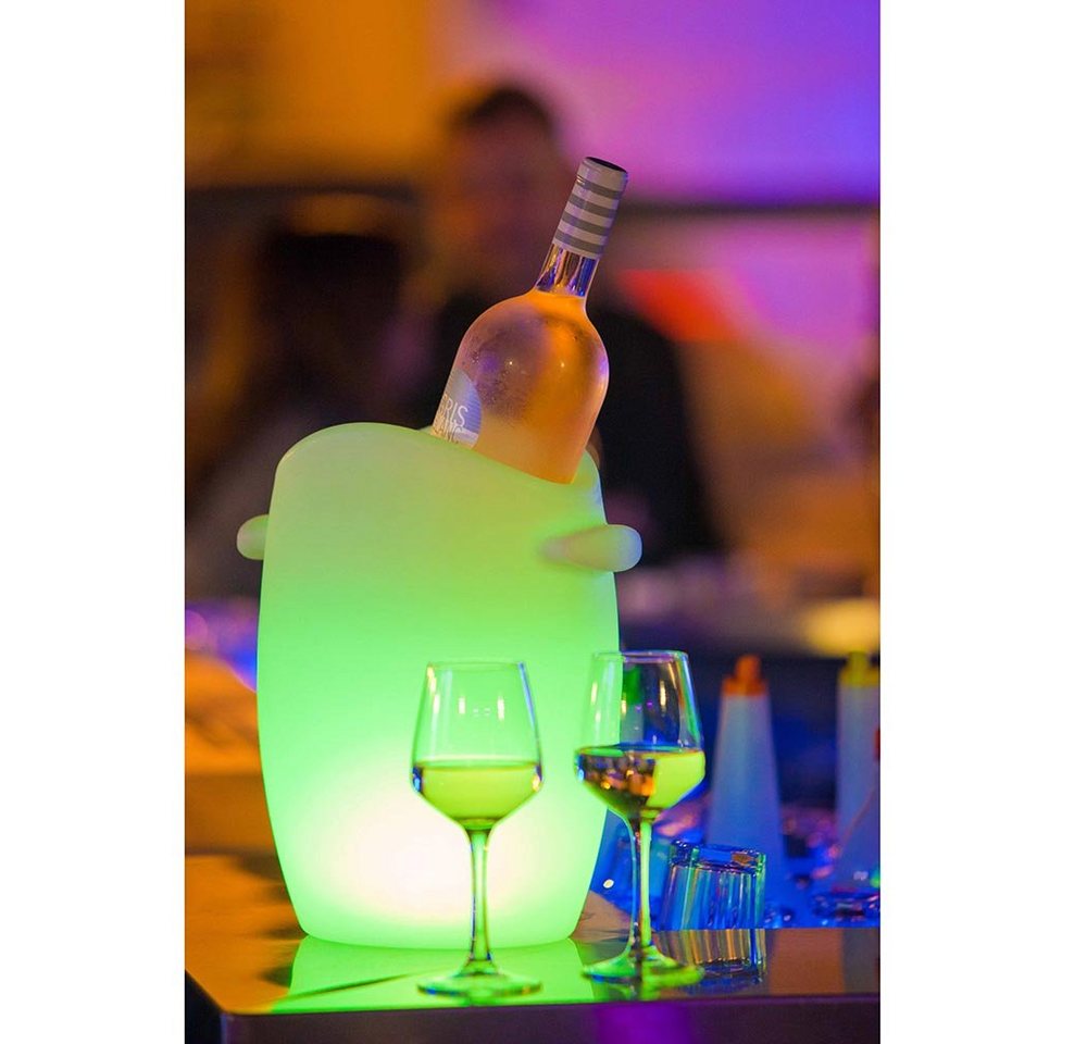 Licht-Trend Dekolicht Akku LED-Flaschenkühler Fresh mit App-Steuerung 33cm Weiß von Licht-Trend