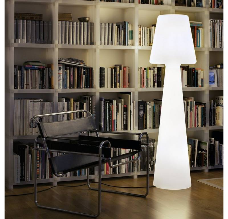 Licht-Trend LED Außen-Stehlampe Lola LED-Außen-Stehleuchte Big mit Akku und Fernbedienung Weiß, RGBW & Kaltweiß von Licht-Trend