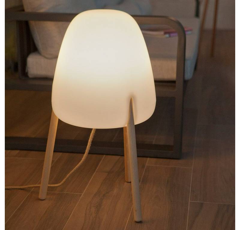 Licht-Trend LED Außen-Tischleuchte Rocket Dreibein-Tischleuchte Weiß, Natur, Warmweiß - Kaltweiß von Licht-Trend