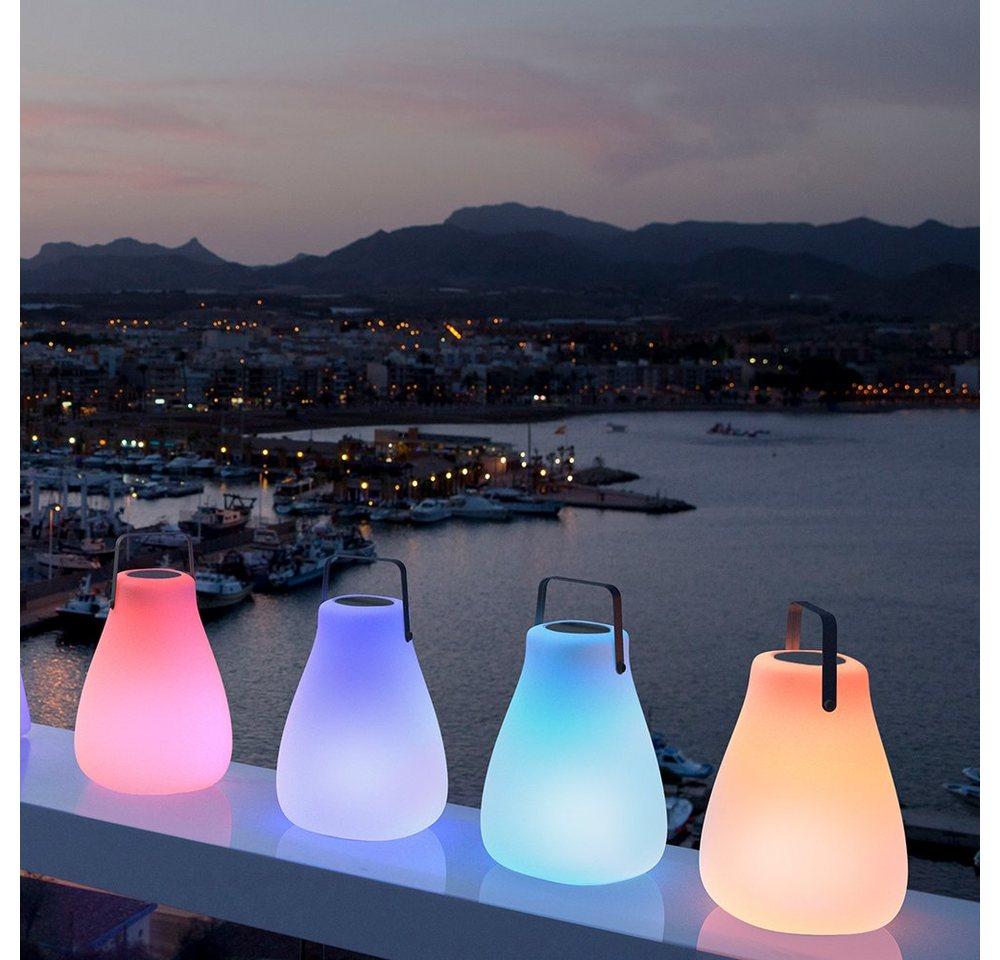 Licht-Trend LED Außen-Tischleuchte Tragbare LED-Lautsprecherleuchte Kurby Weiß, Natur, RGBW & Kaltweiß von Licht-Trend